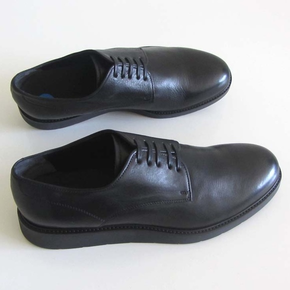new VINCE Proctor black plain toe derby shoes 11.5 display picture 2